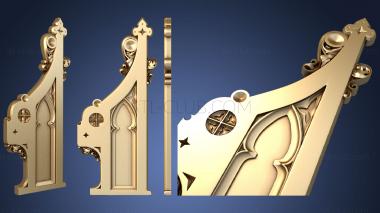 3D модель Боковина церковной лавки (STL)